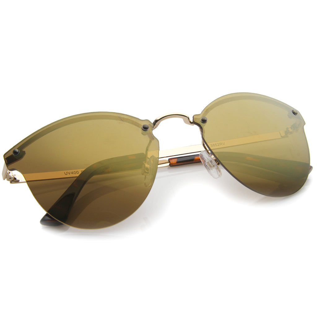 Gold-Tortoise / Brown Mirror
