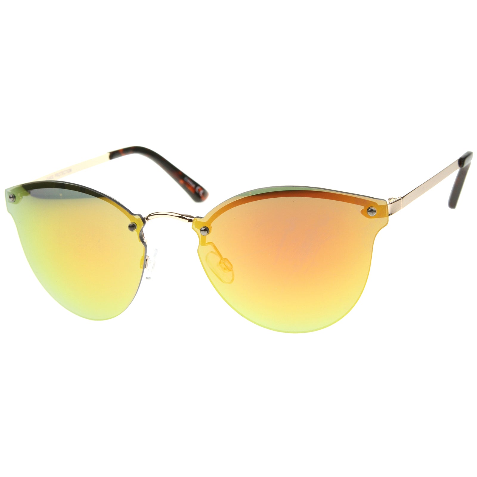 Gold-Tortoise / Yellow-Orange Mirror