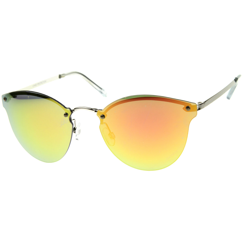 Silver-Clear / Yellow-Orange Mirror