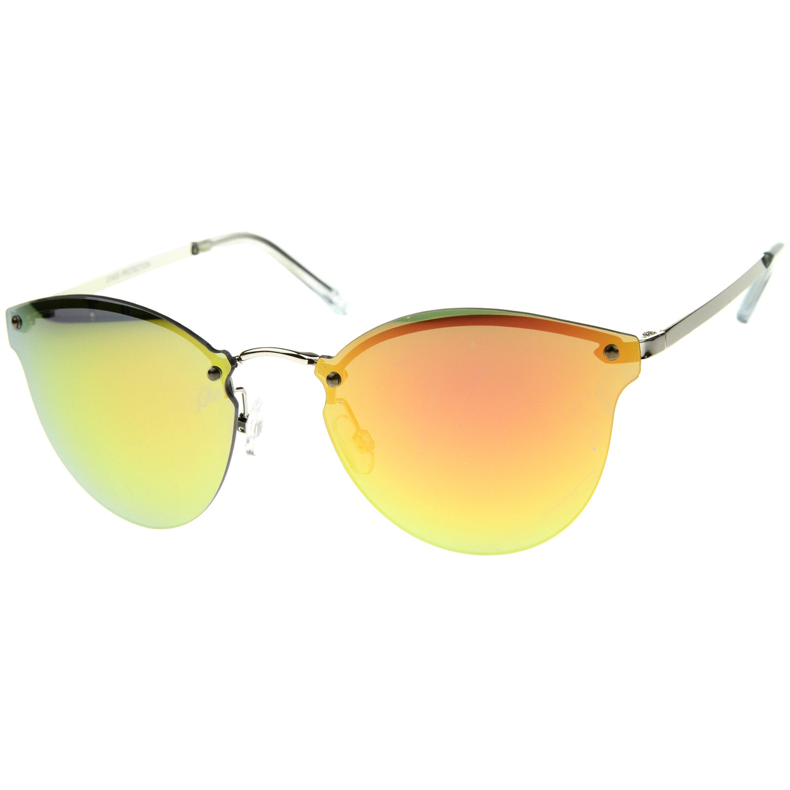 Silver-Clear / Yellow-Orange Mirror