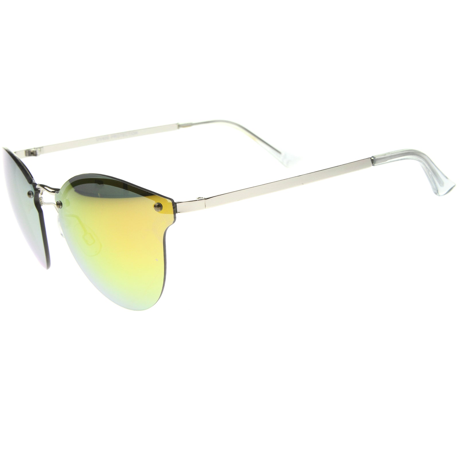 Silver-Clear / Yellow-Orange Mirror