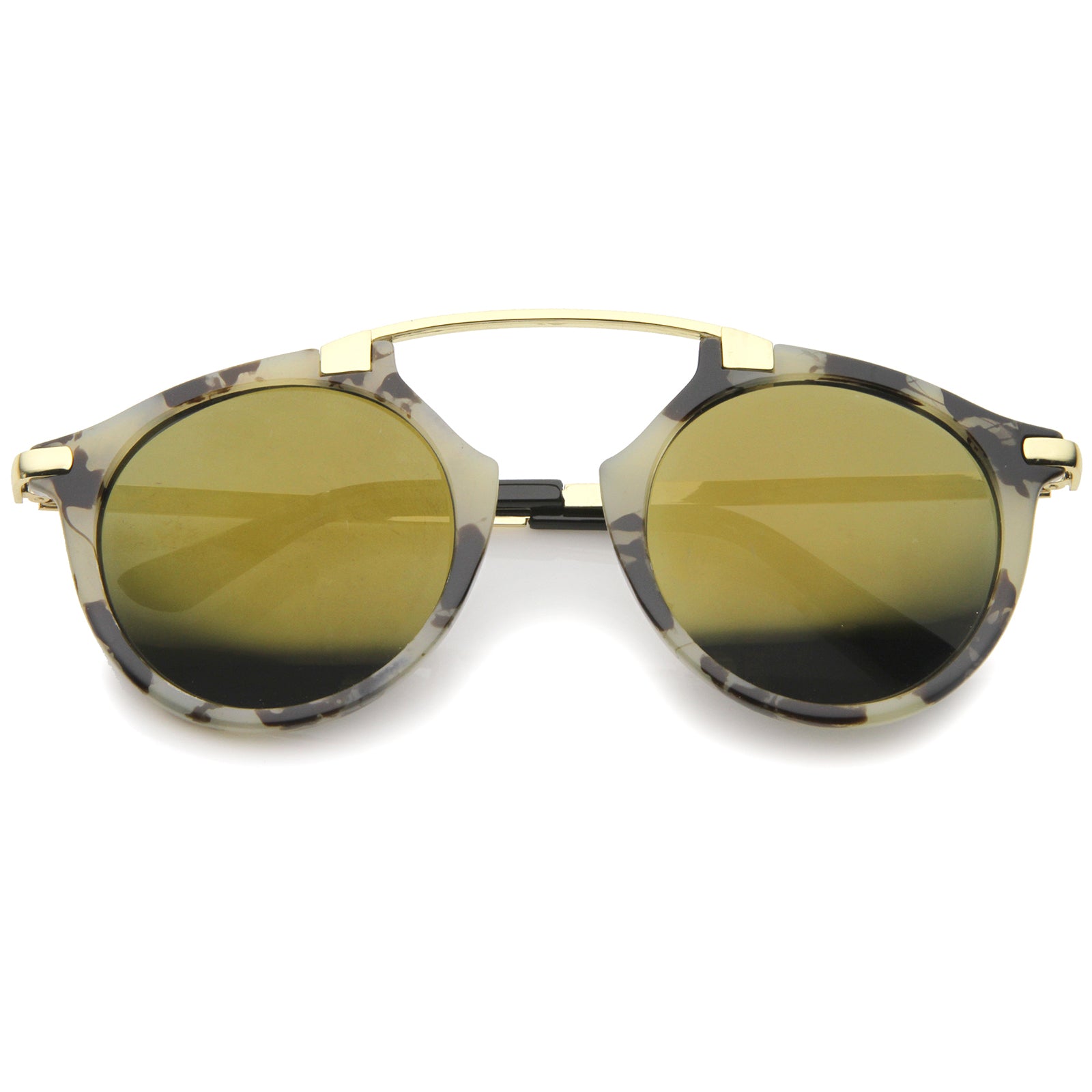 Creme-Gold / Brown Mirror