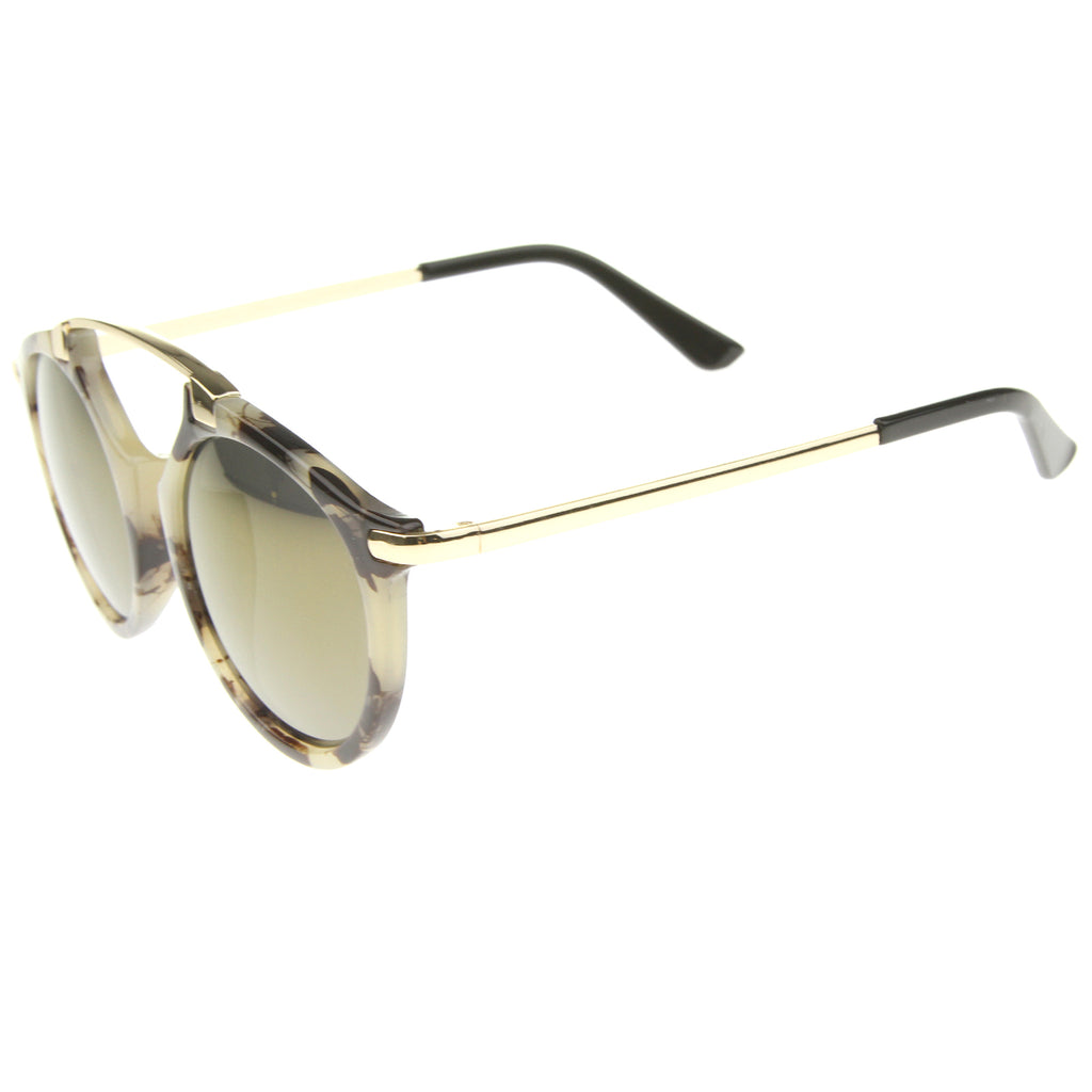 Creme-Gold / Brown Mirror