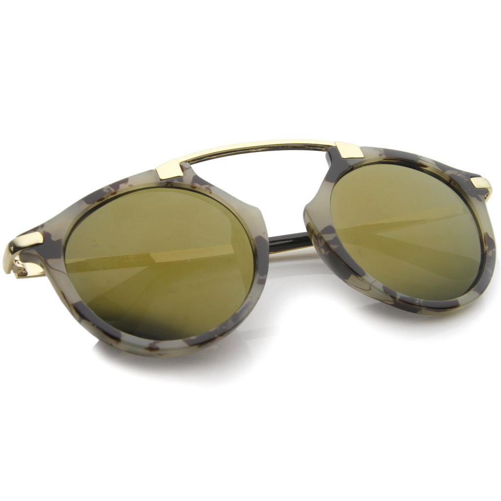 Creme-Gold / Brown Mirror