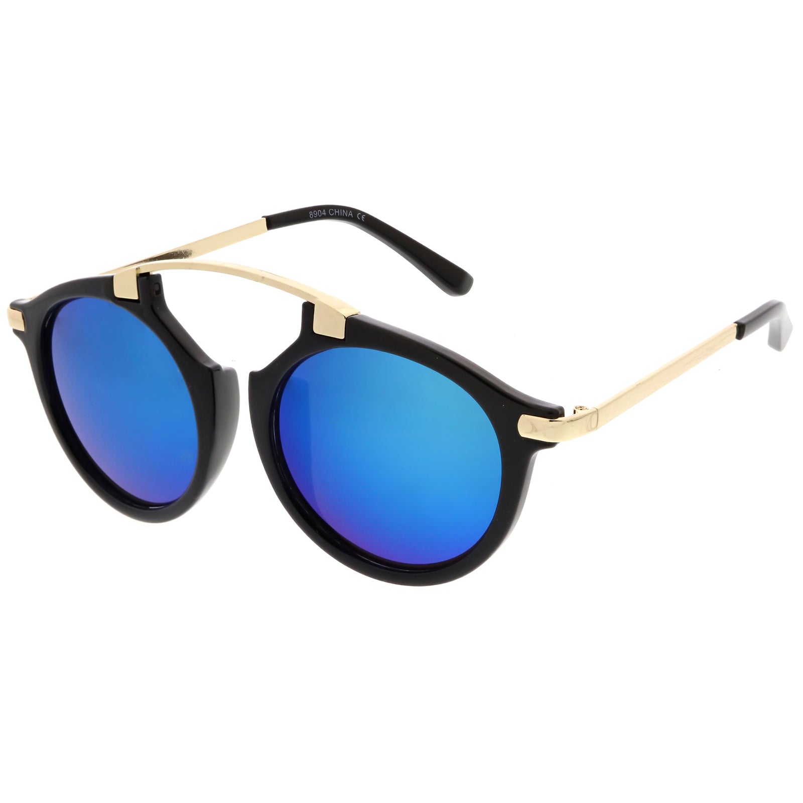Black-Gold / Blue Mirror
