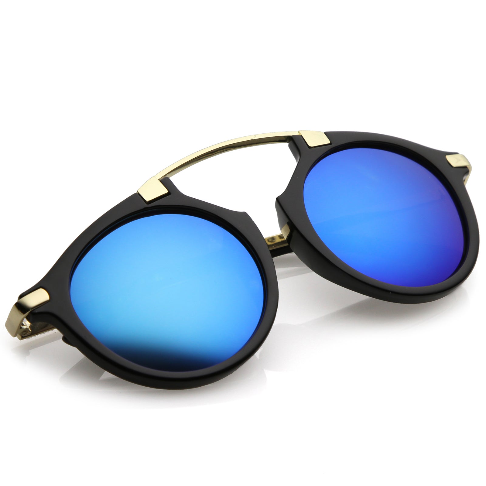 Black-Gold / Blue Mirror