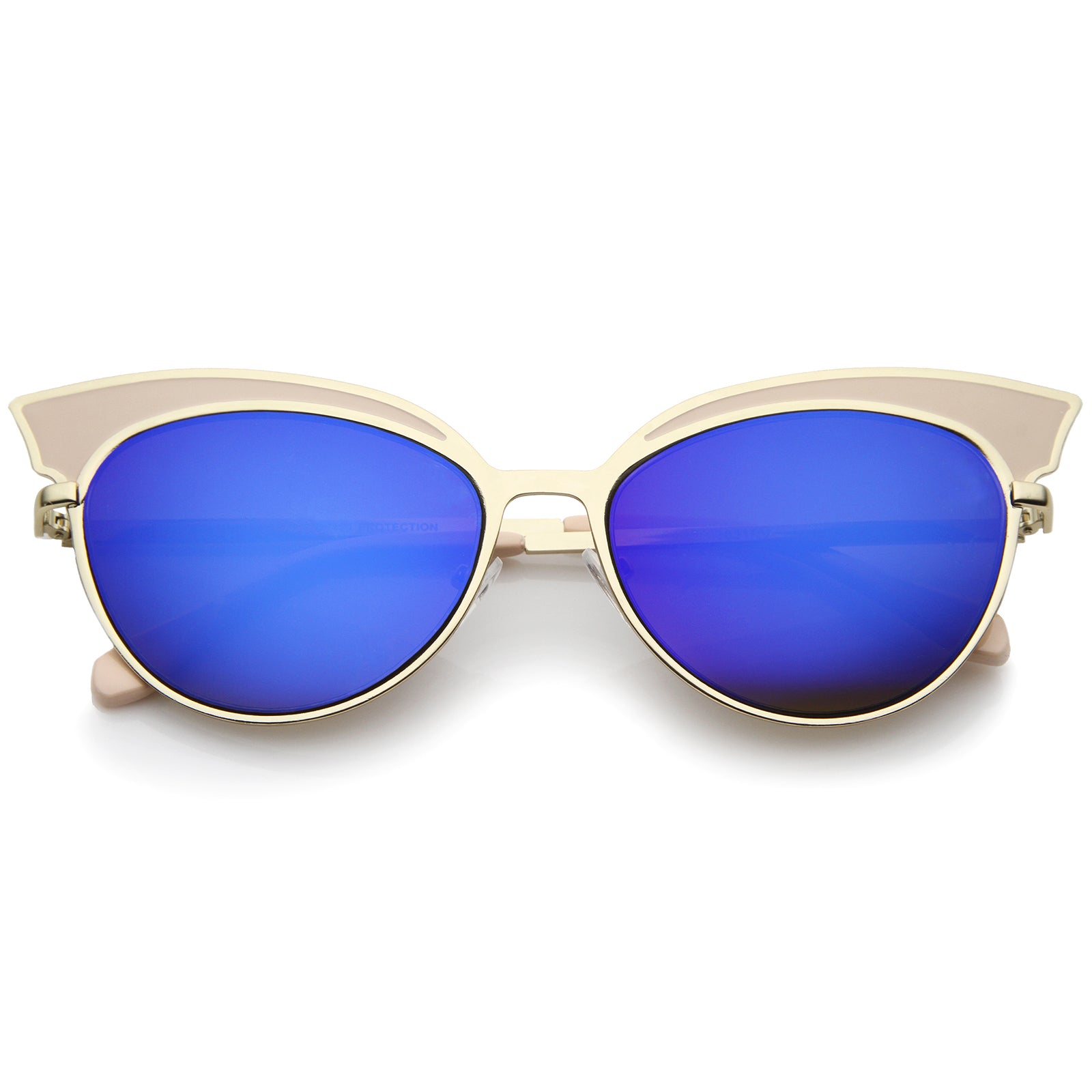 White-Gold / Blue Mirror