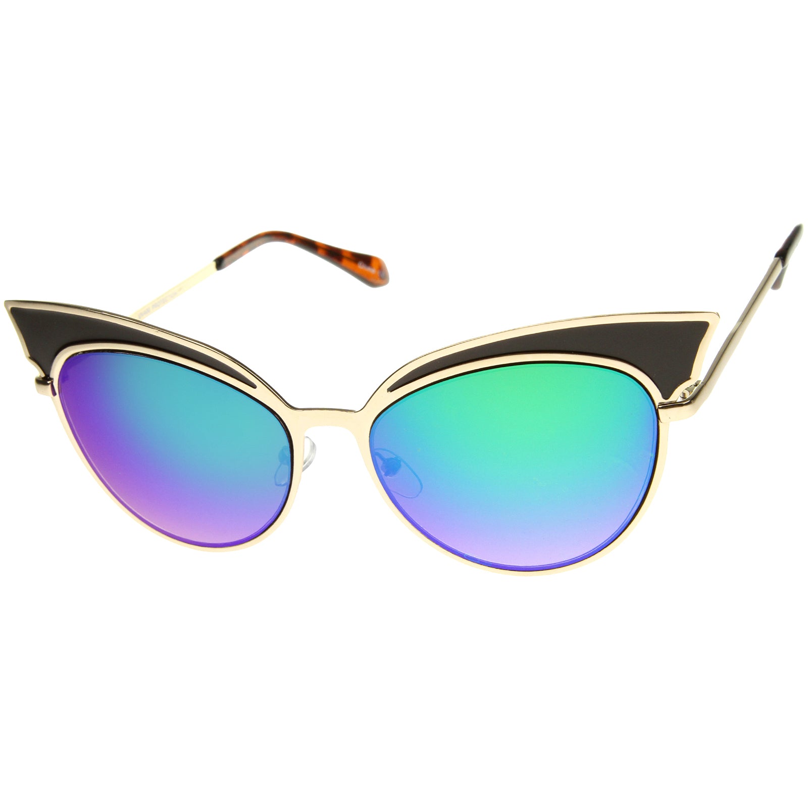 Black-Gold / Green Mirror