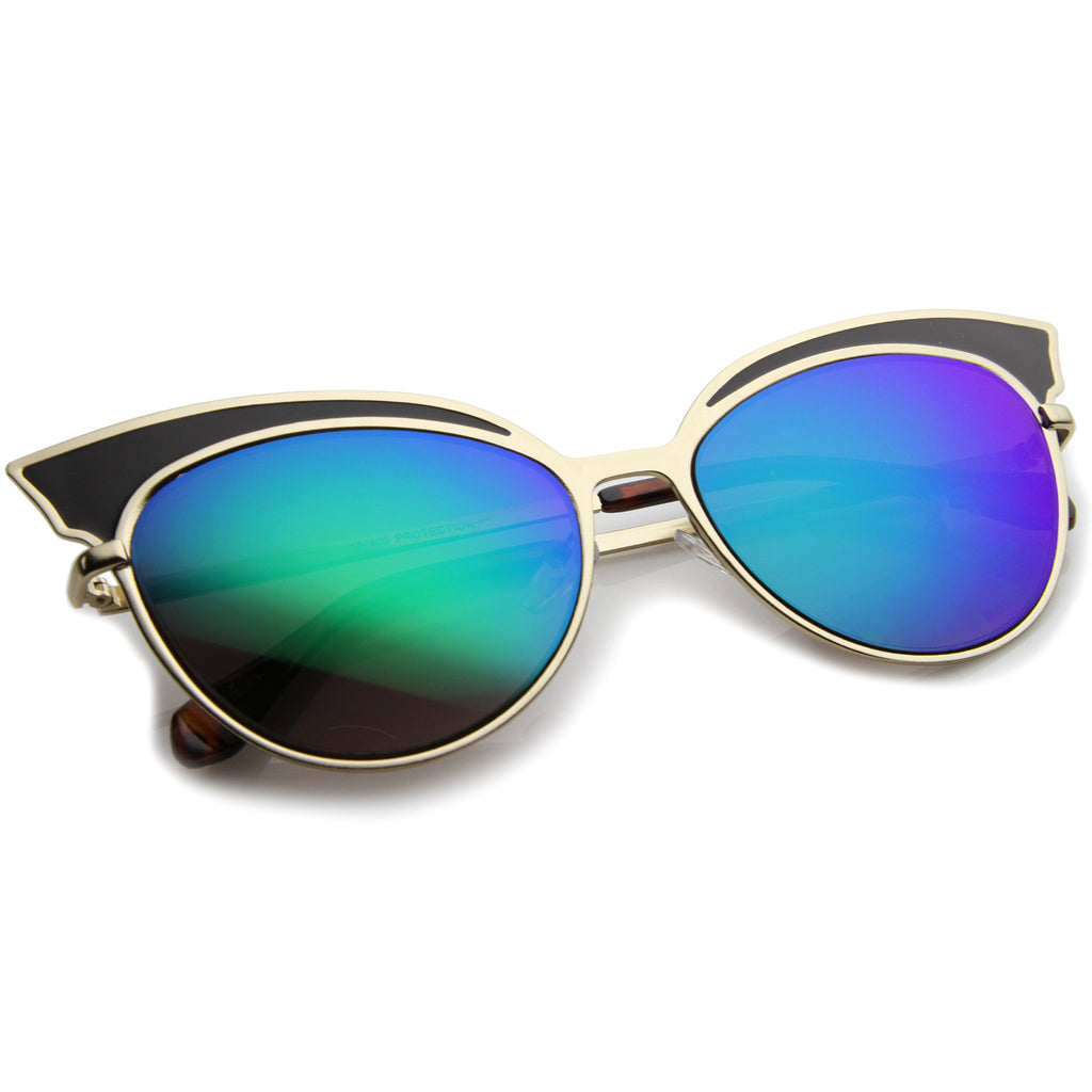 Black-Gold / Green Mirror