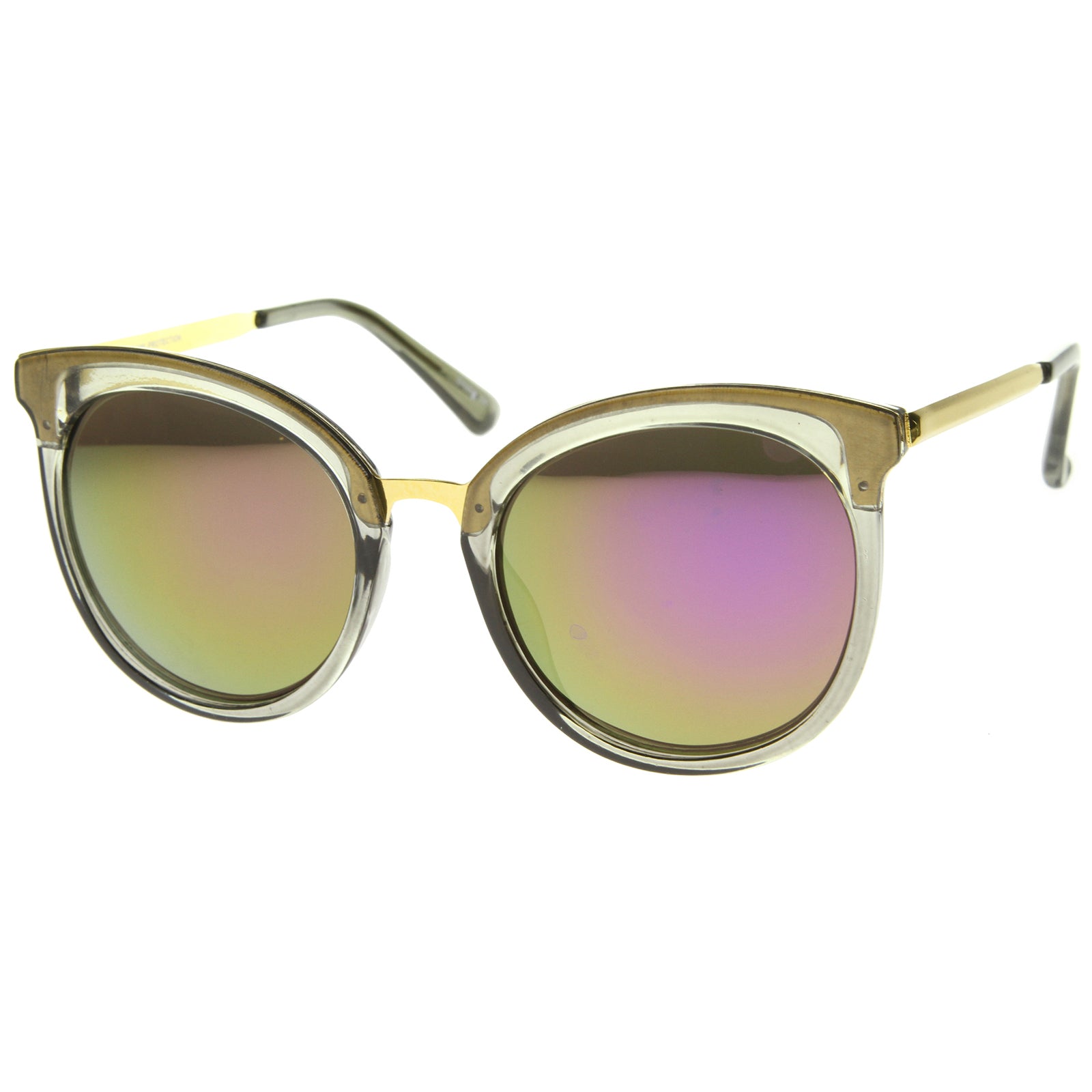 Clear-Gold / Purple Mirror