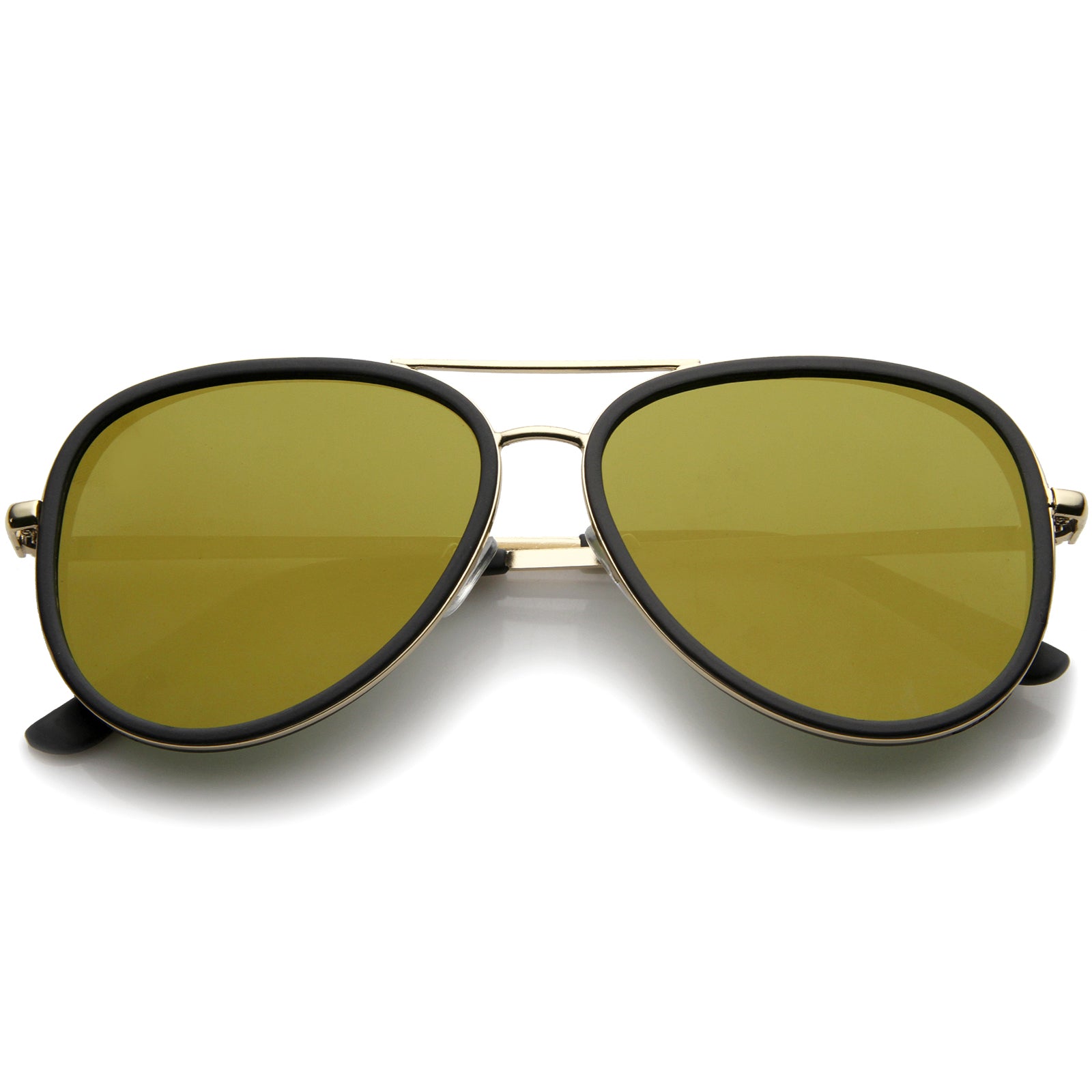 Torino Aviator Sunglasses in Yellow Gold