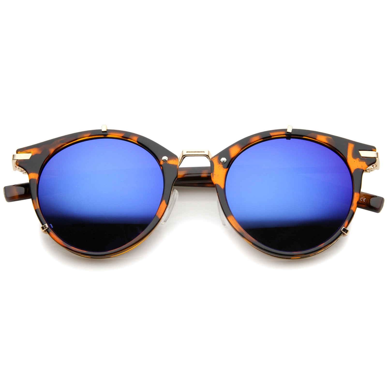 Tortoise-Gold / Blue Mirror