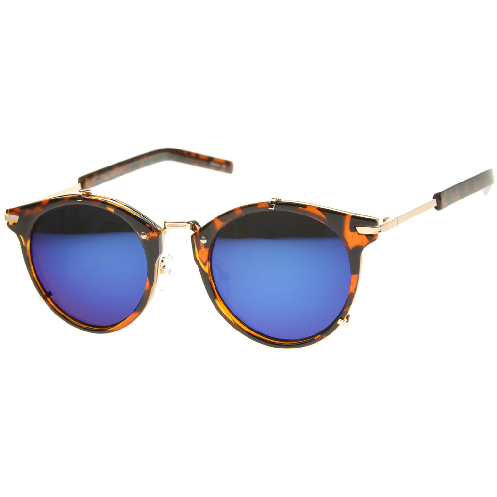 Tortoise-Gold / Blue Mirror