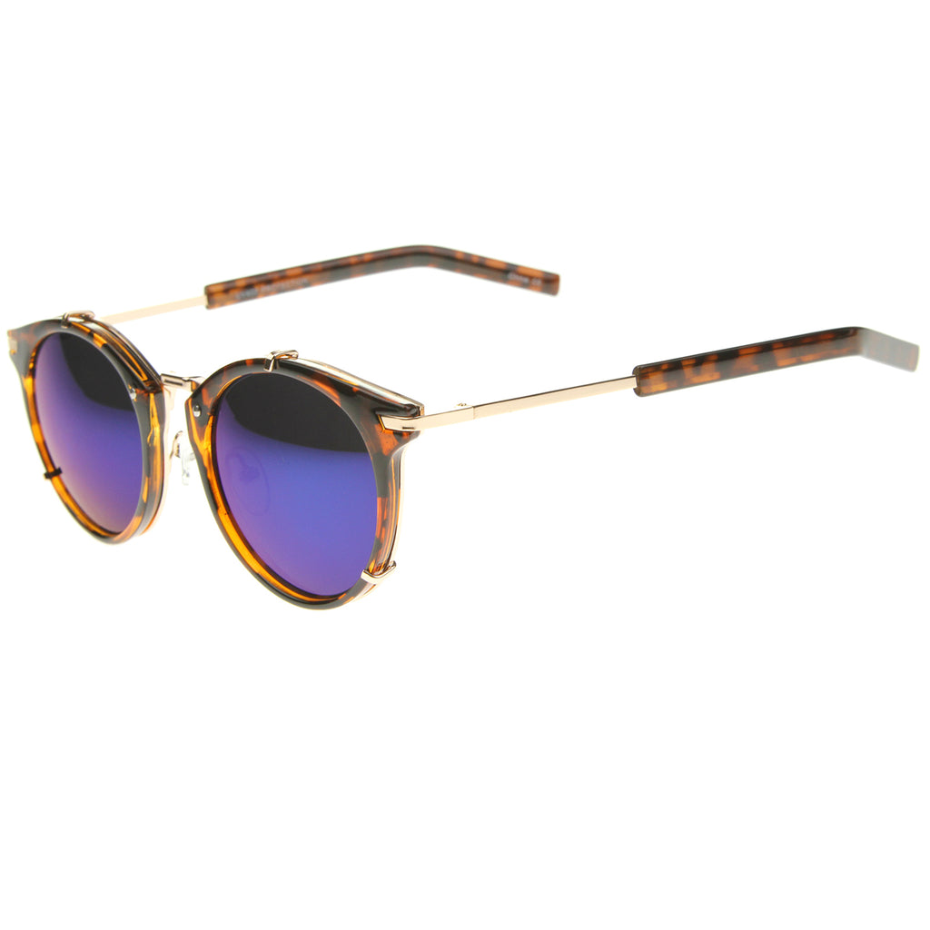Tortoise-Gold / Blue Mirror