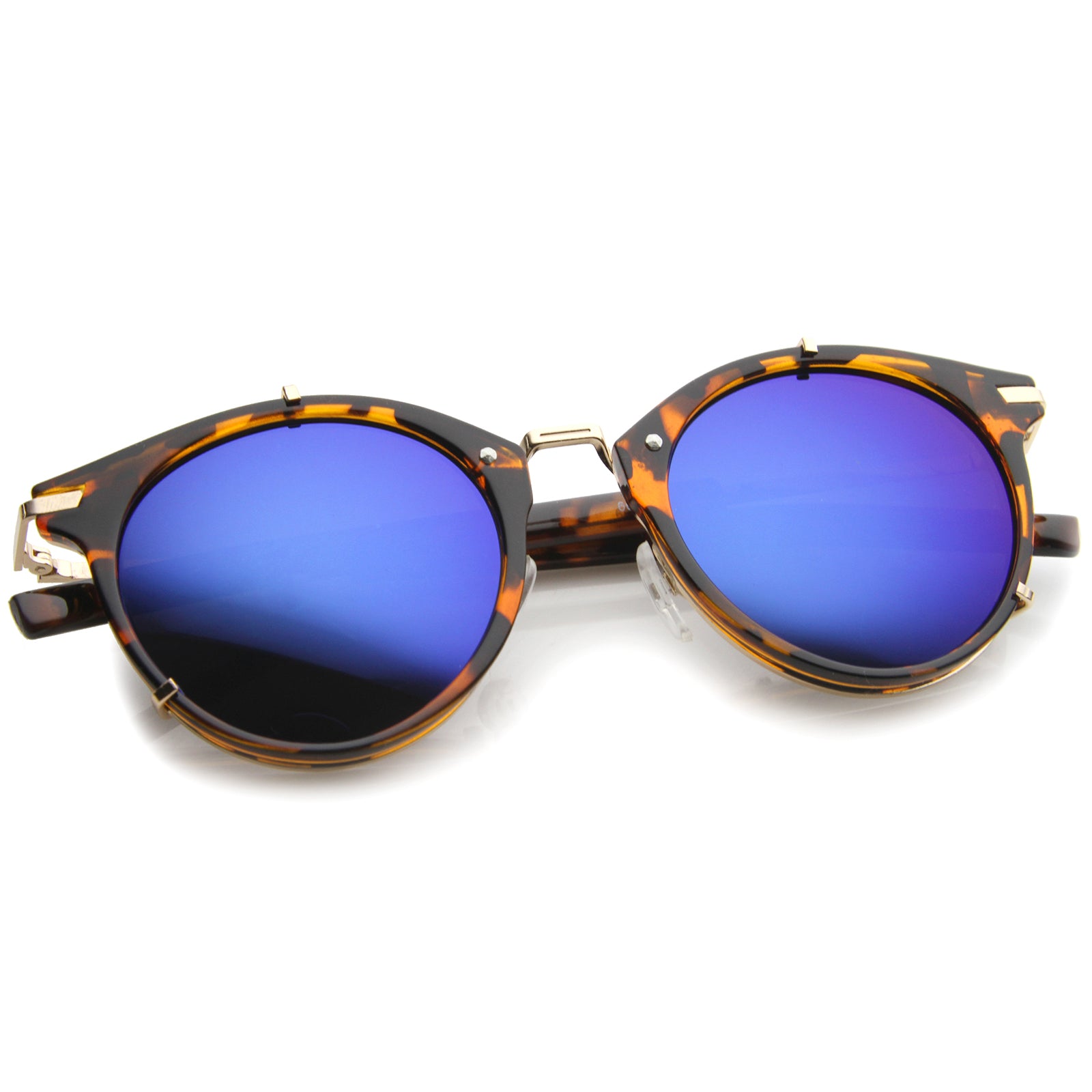 Tortoise-Gold / Blue Mirror