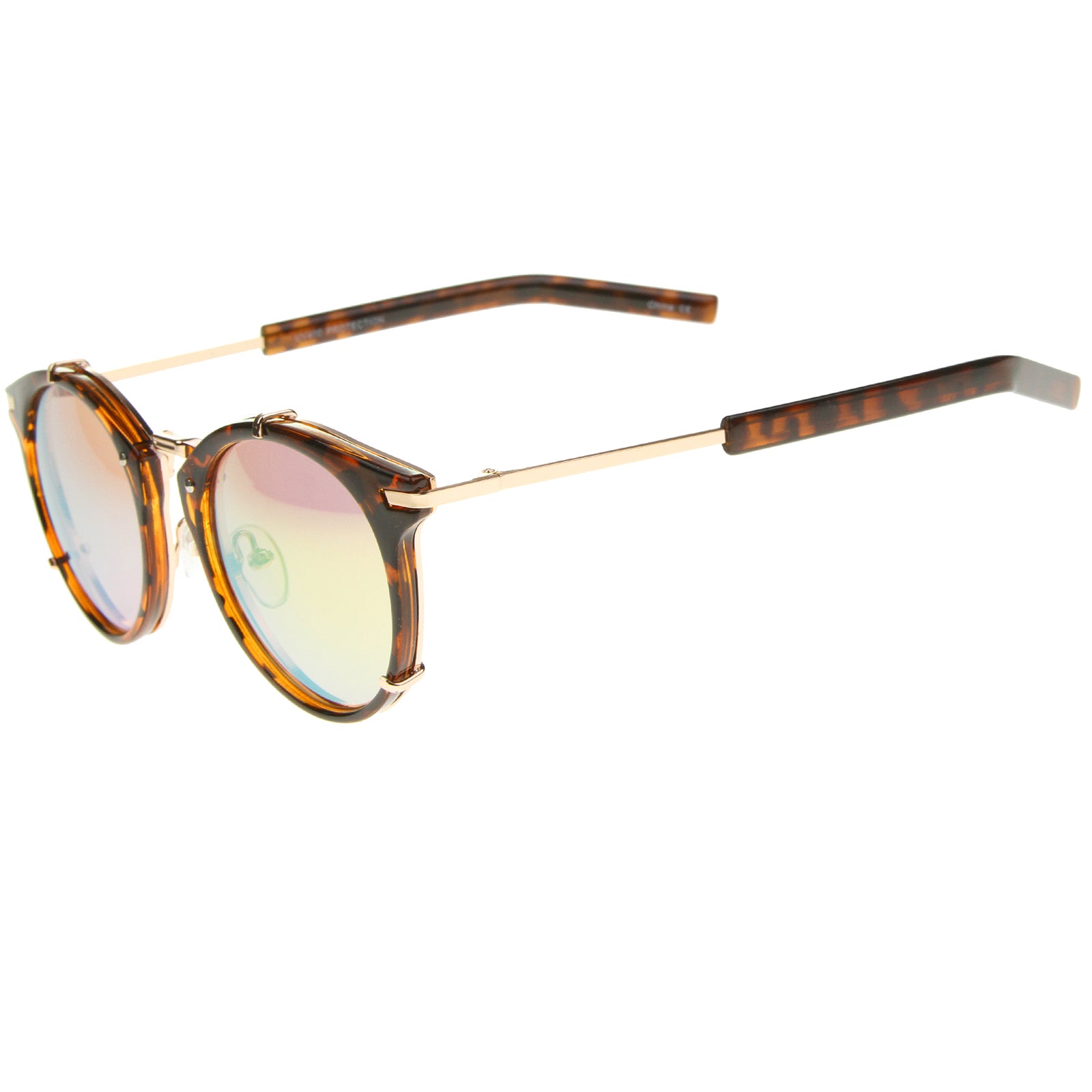 Tortoise-Gold / Pink Mirror