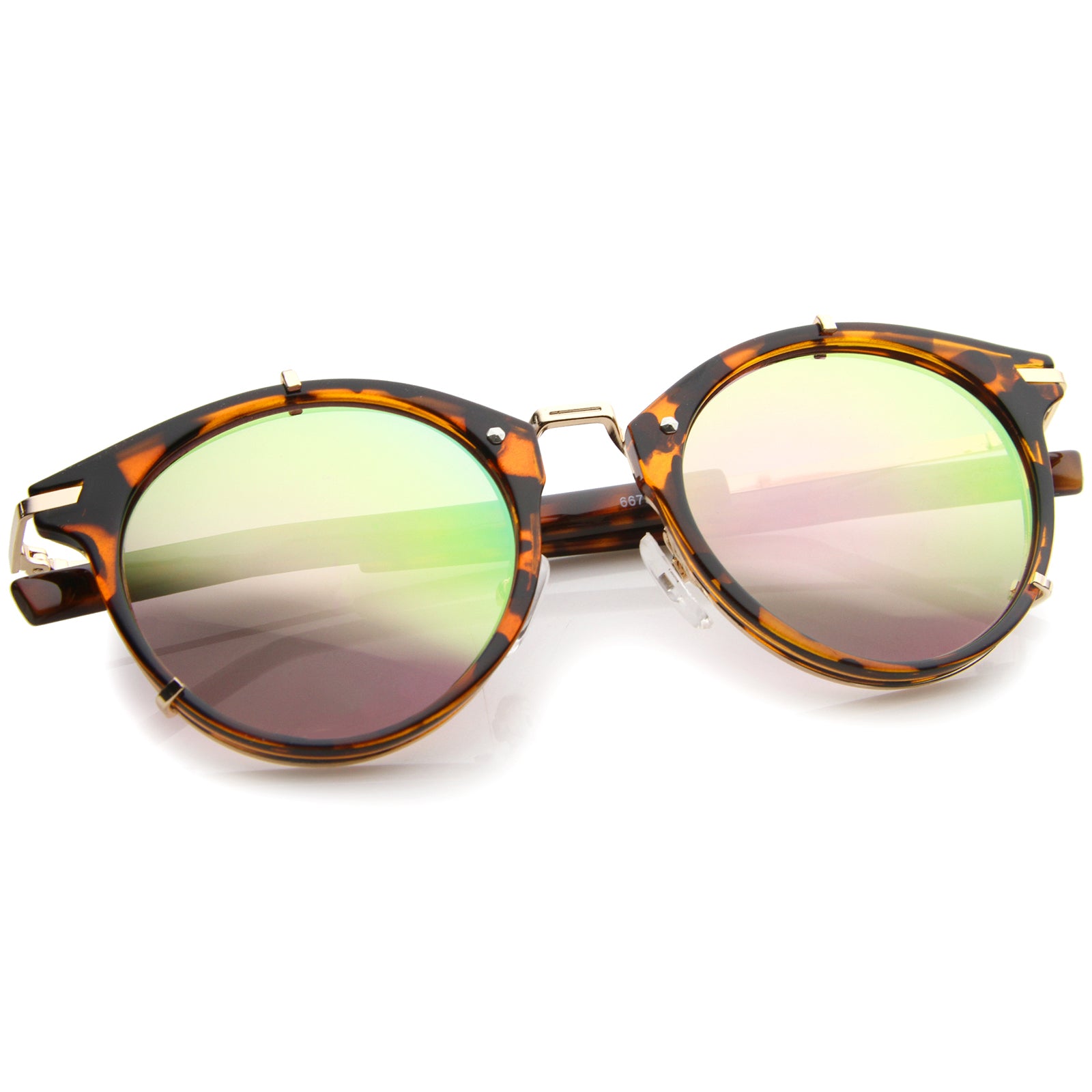 Tortoise-Gold / Pink Mirror