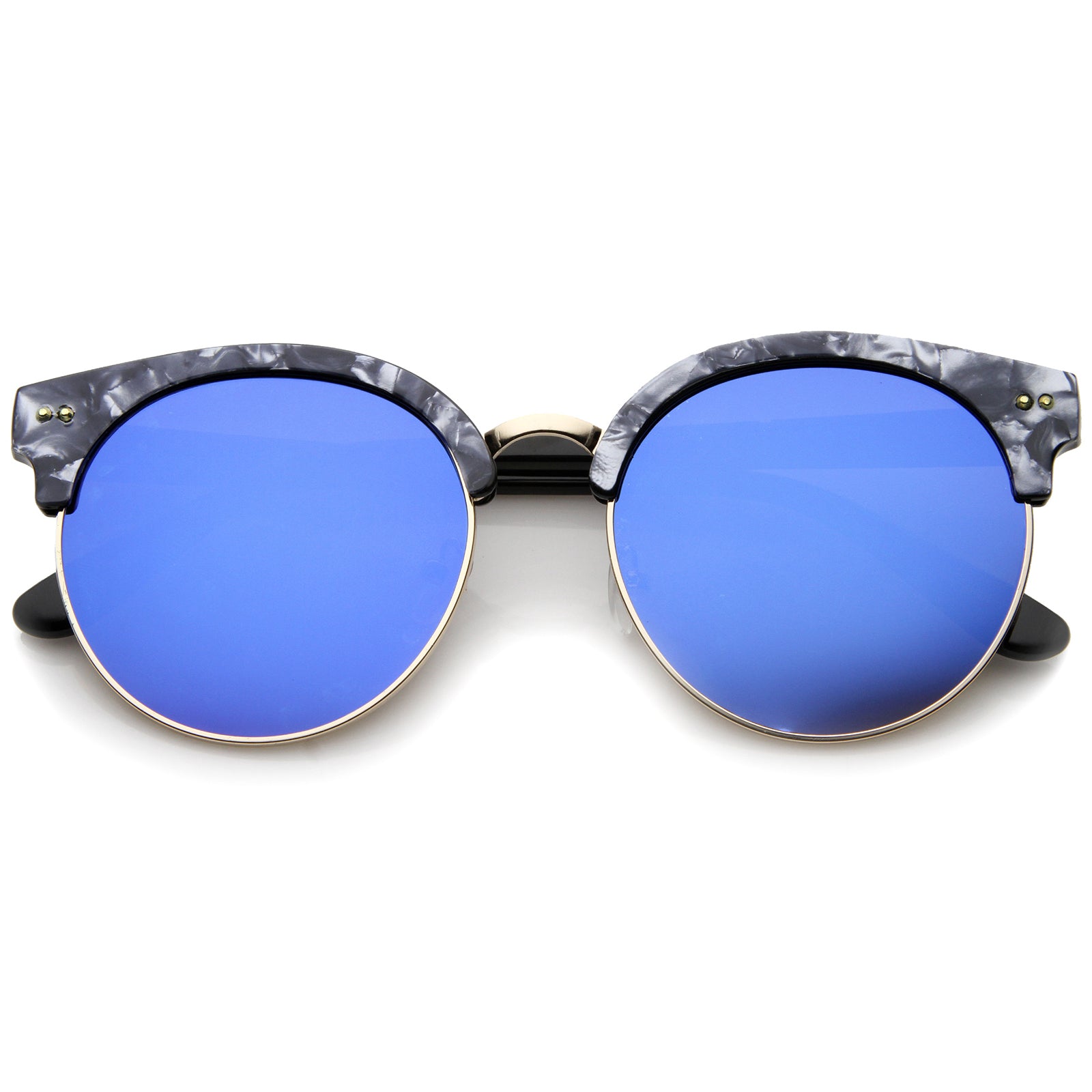 Charcoal-Gold / Blue Mirror