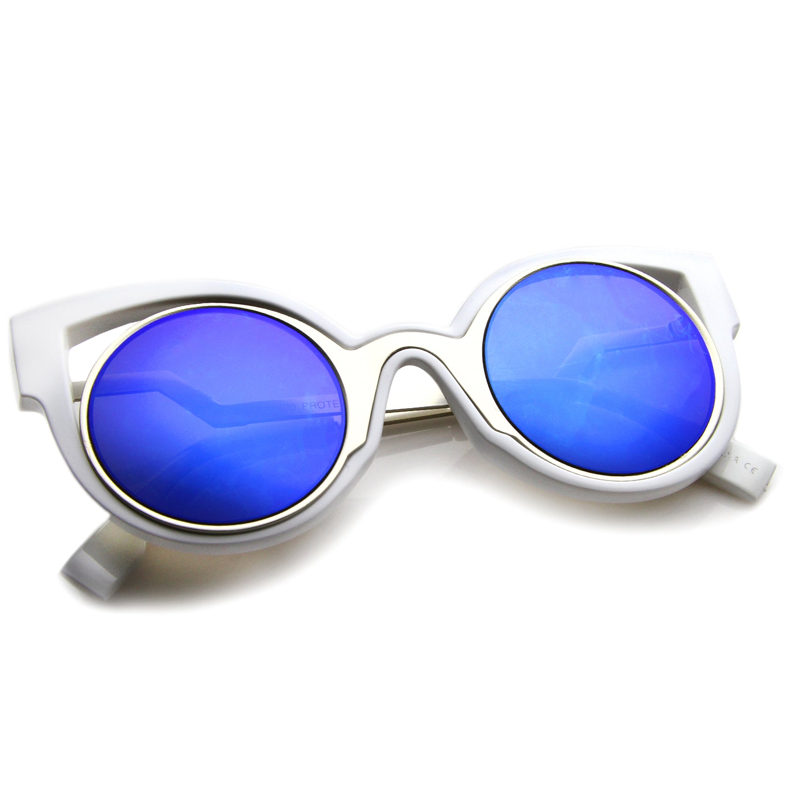 White-Gold / Blue Mirror