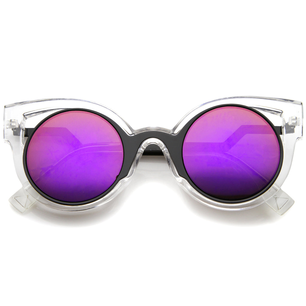Clear-Black / Purple Mirror