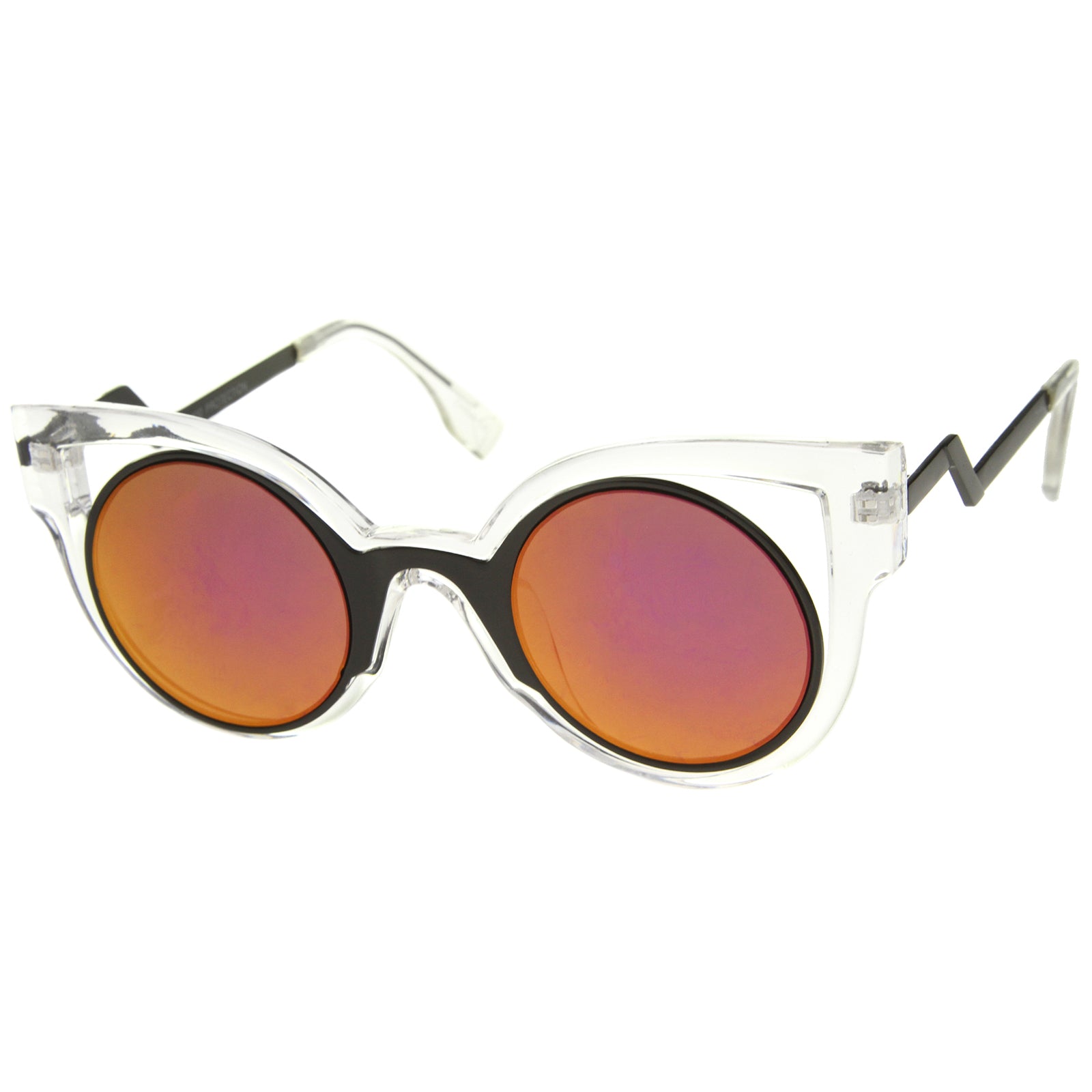 Clear-Black / Purple Mirror