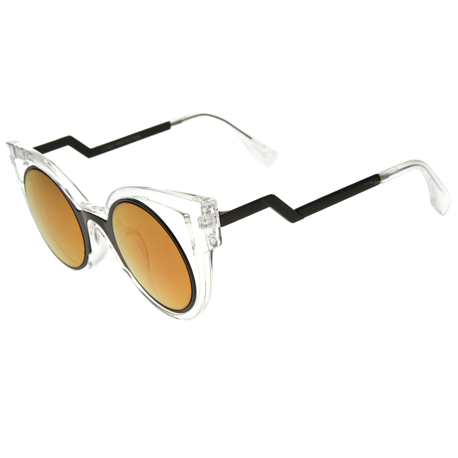 Clear-Black / Purple Mirror