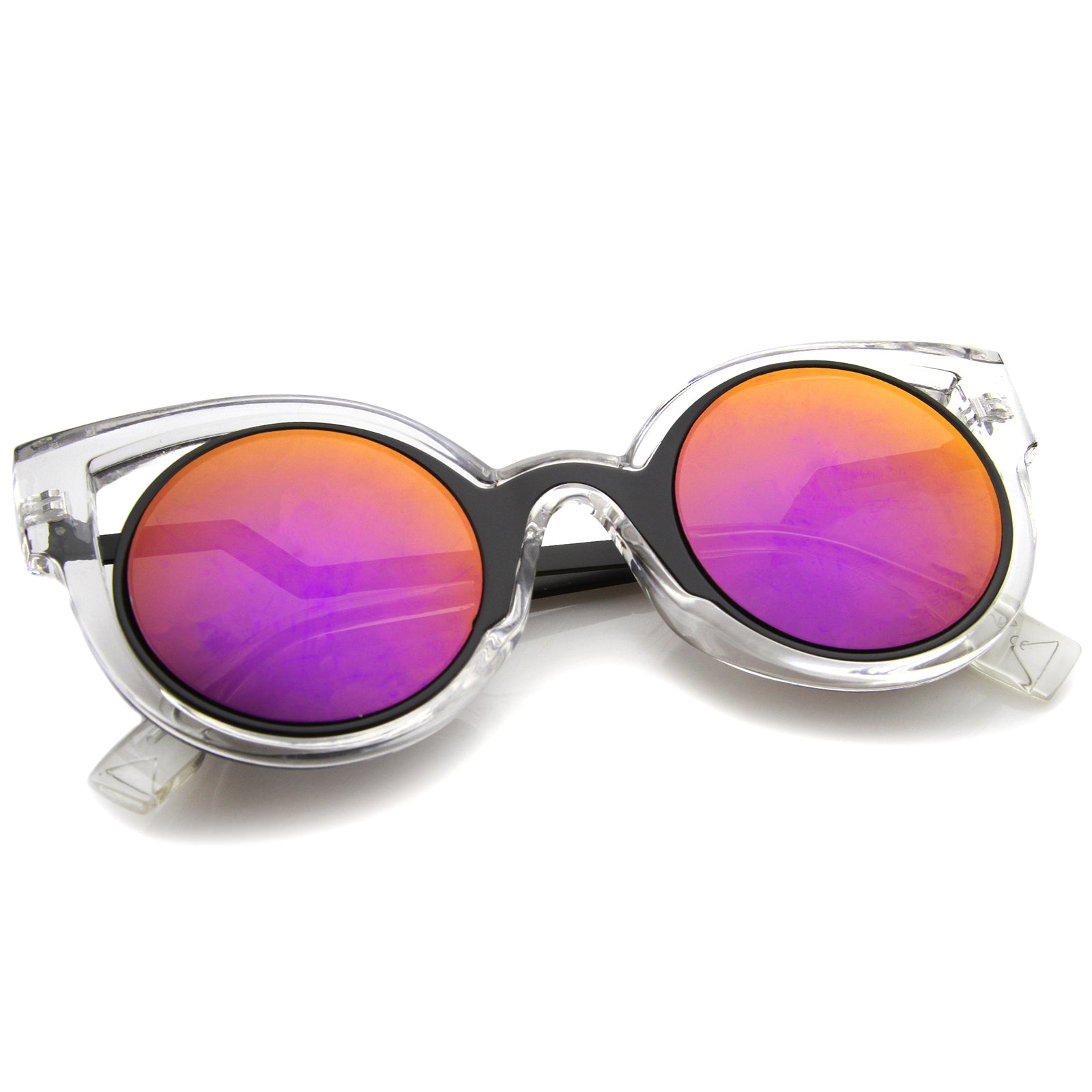 Clear-Black / Purple Mirror
