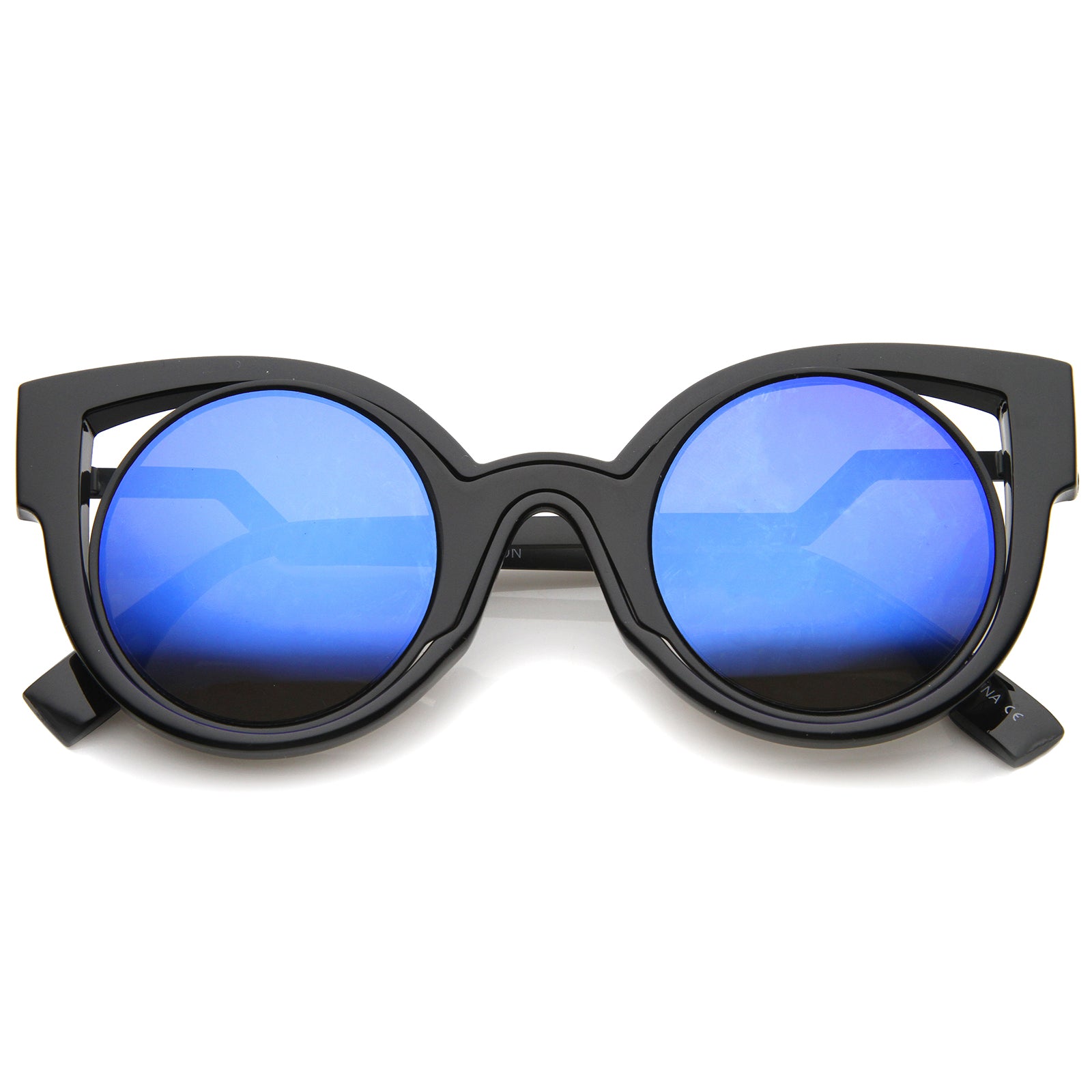 Black-Black / Blue Mirror