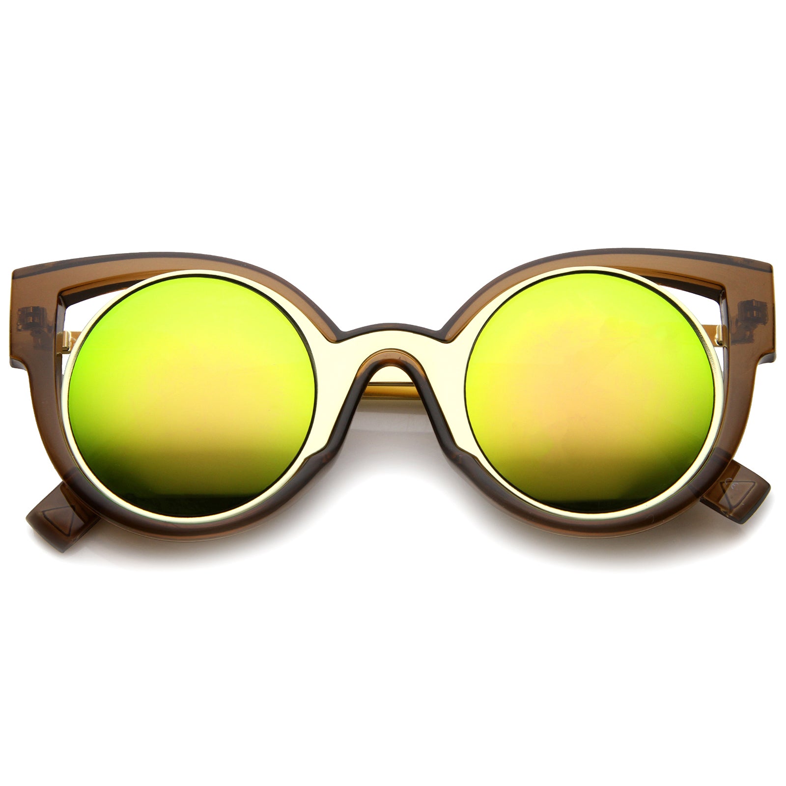 Brown-Gold / Yellow-Green Mirror