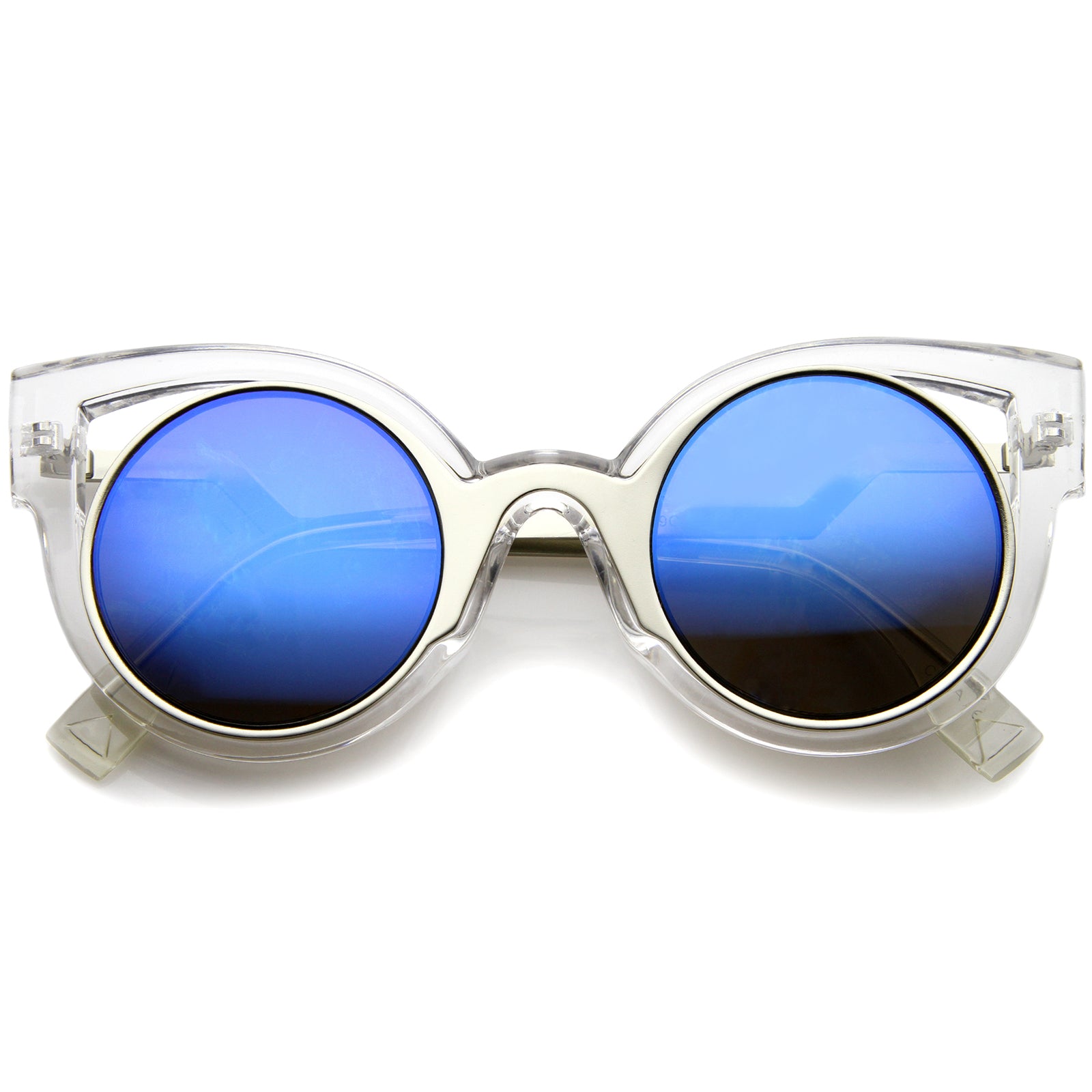 Clear-Silver / Blue Mirror