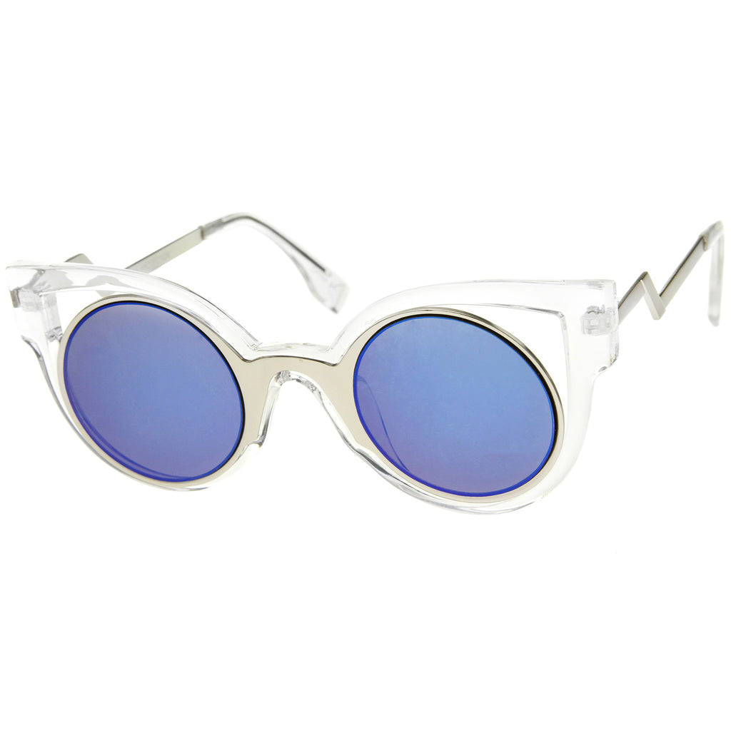 Clear-Silver / Blue Mirror