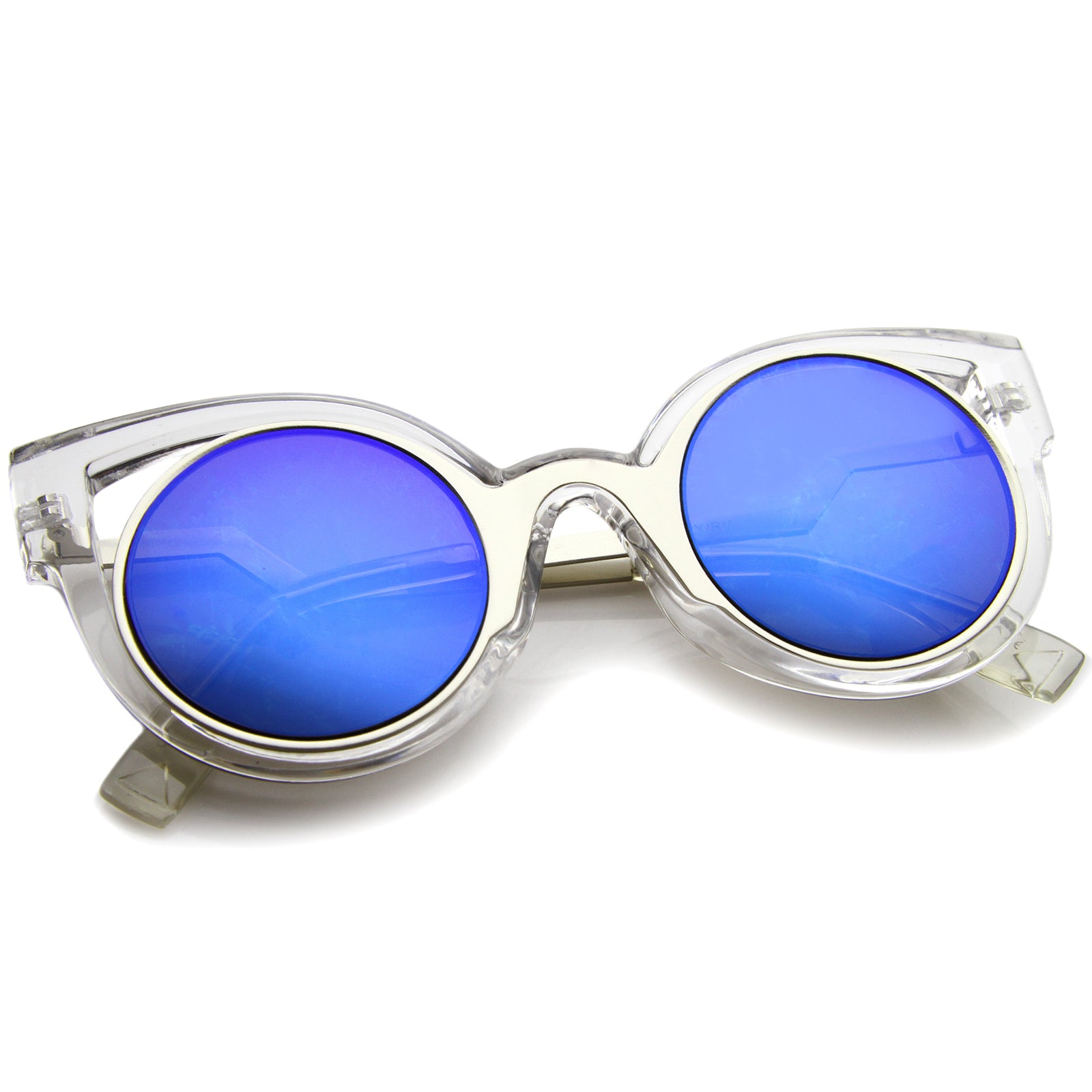 Clear-Silver / Blue Mirror