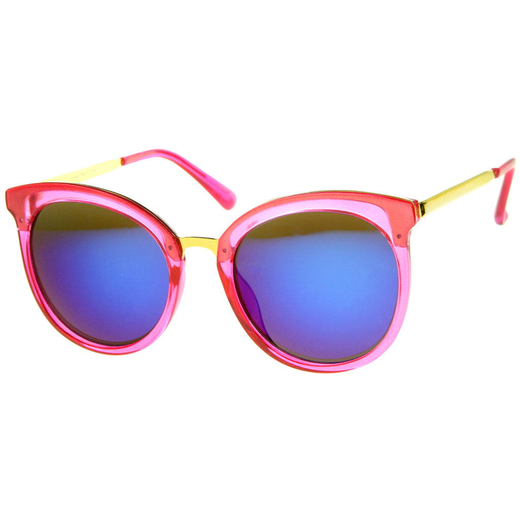 Pink-Gold / Blue Mirror
