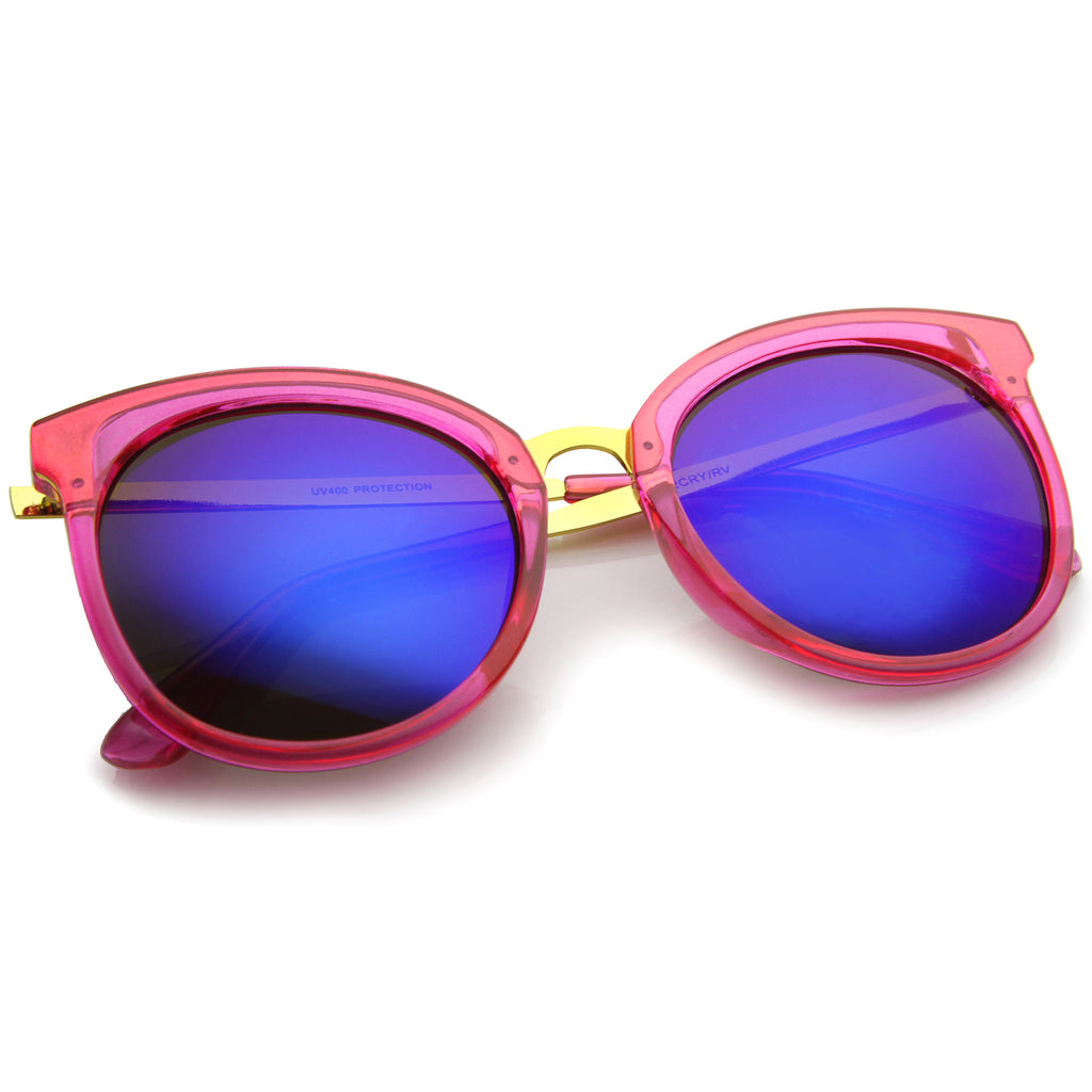 Pink-Gold / Blue Mirror