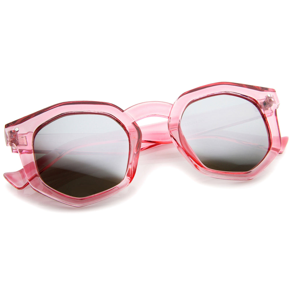 Pink / Silver Mirror