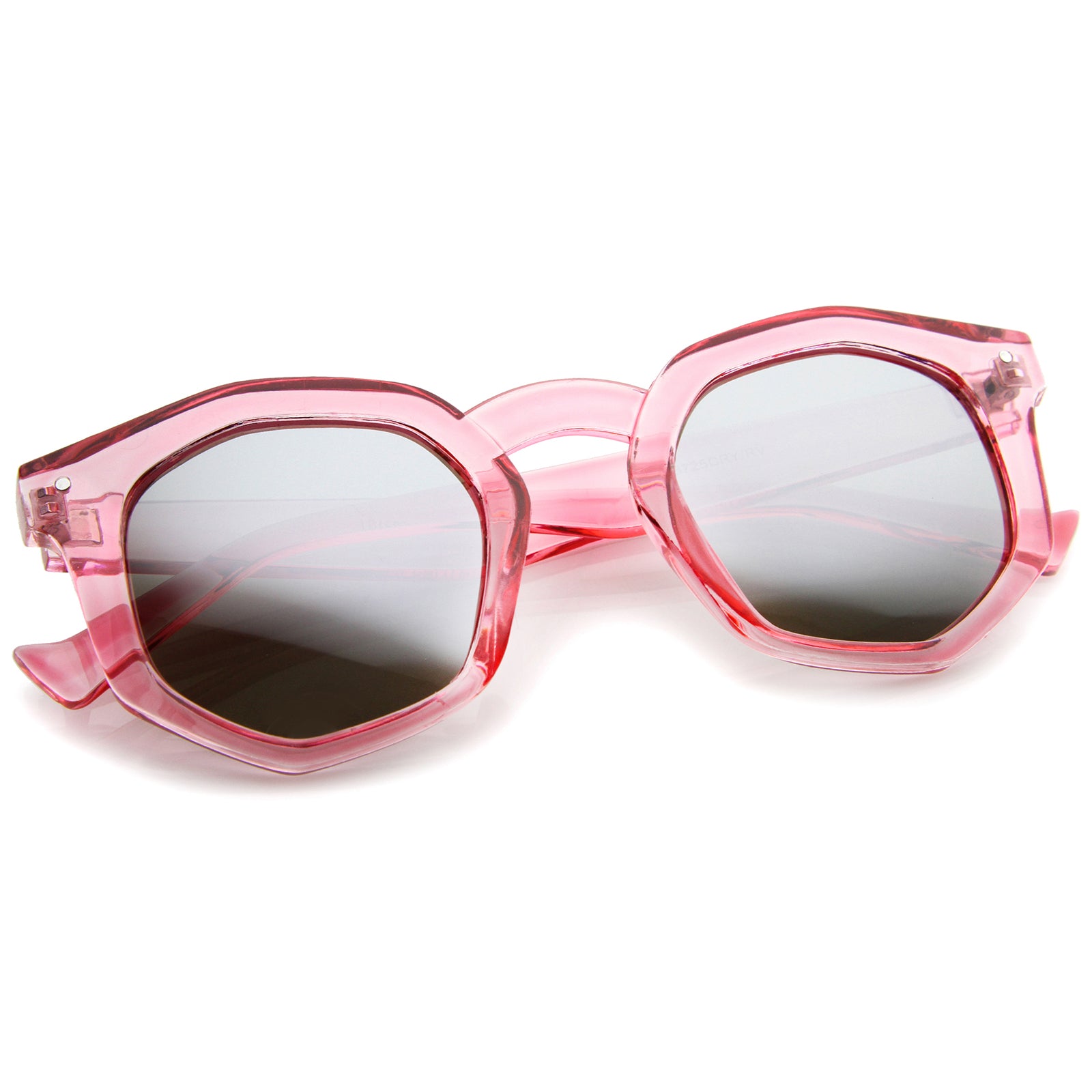 Pink / Silver Mirror