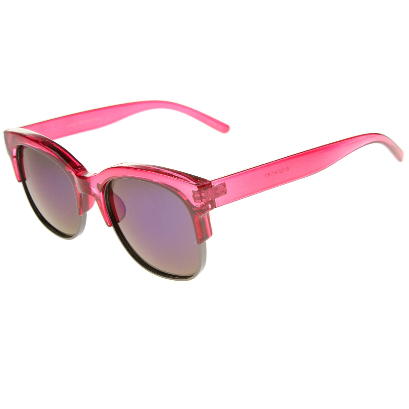 Pink-Gunmetal / Blue Mirror
