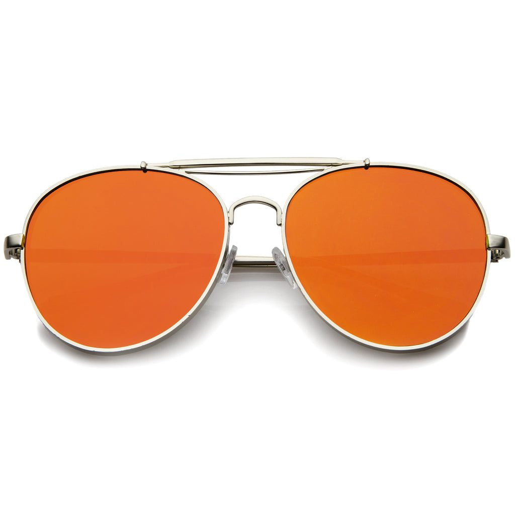 Silver / Orange Mirror