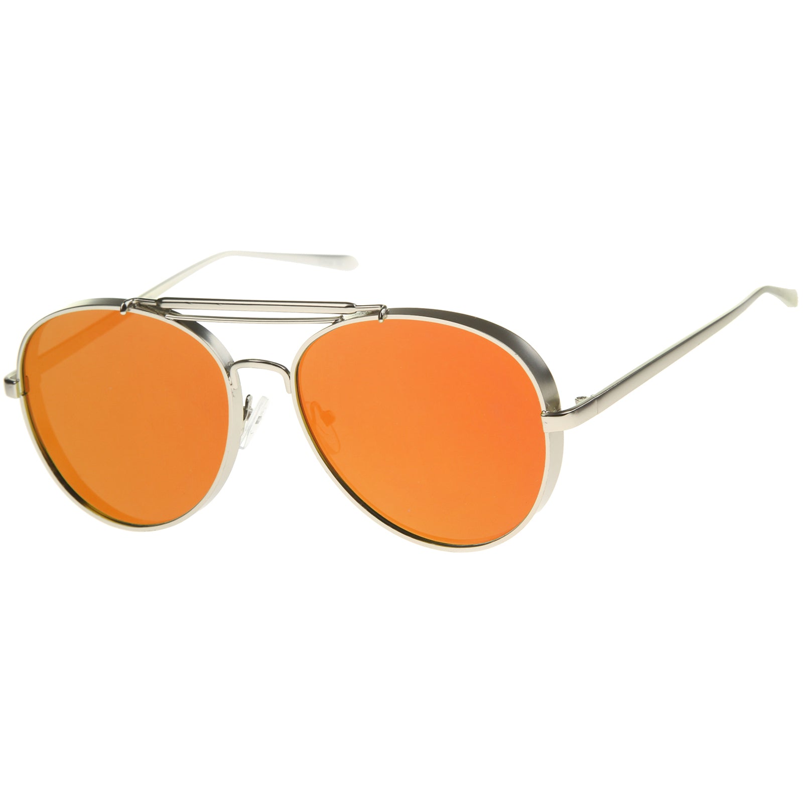 Silver / Orange Mirror