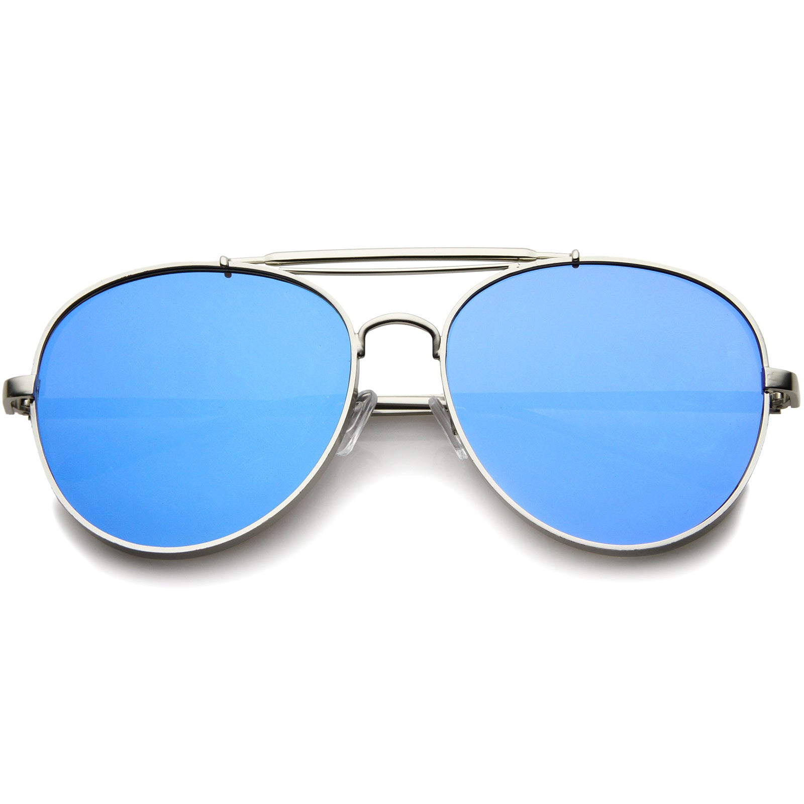 Silver / Blue Mirror