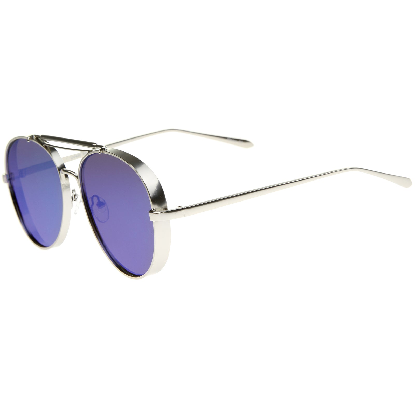 Silver / Blue Mirror