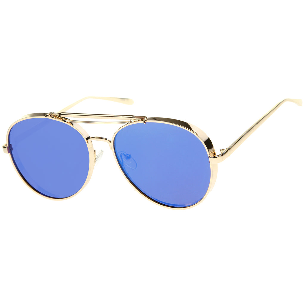 Gold / Blue Mirror