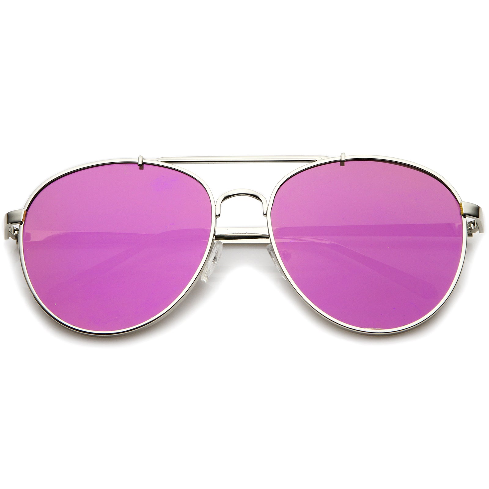 Silver / Magenta Mirror