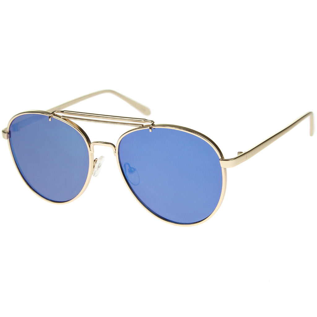 Gold / Blue Mirror