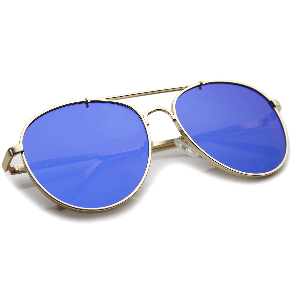 Gold / Blue Mirror