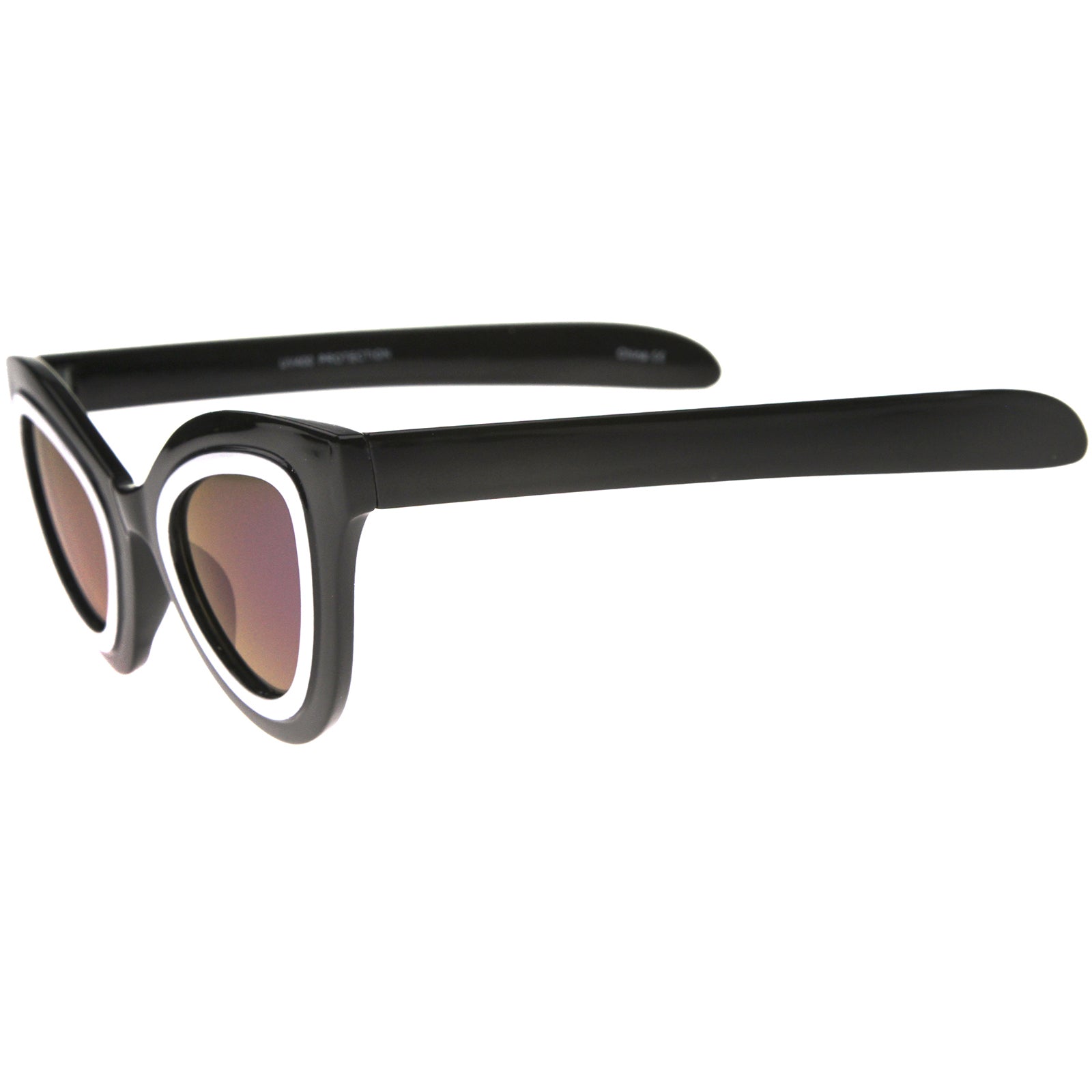 Shiny Black-White / Blue Mirror