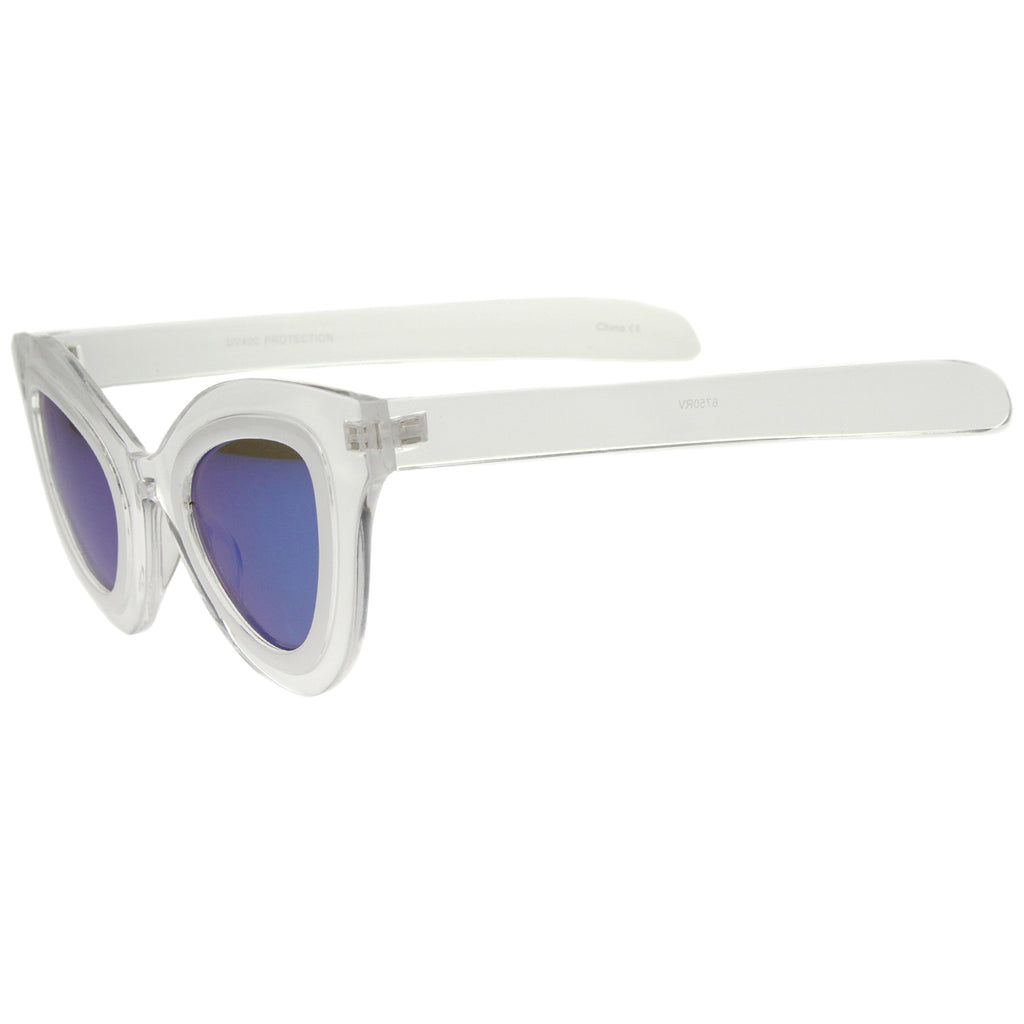 Clear-White / Blue Mirror