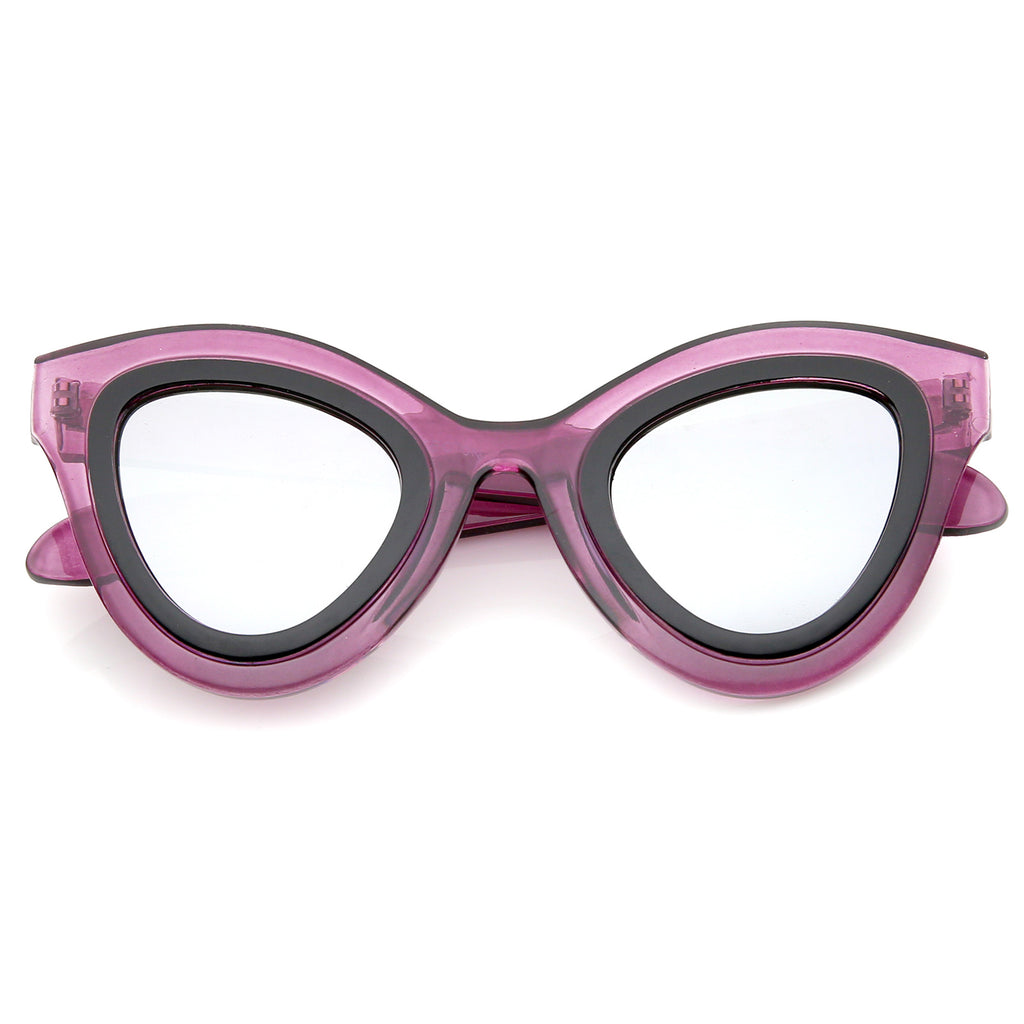 Pink-Black / Silver Mirror