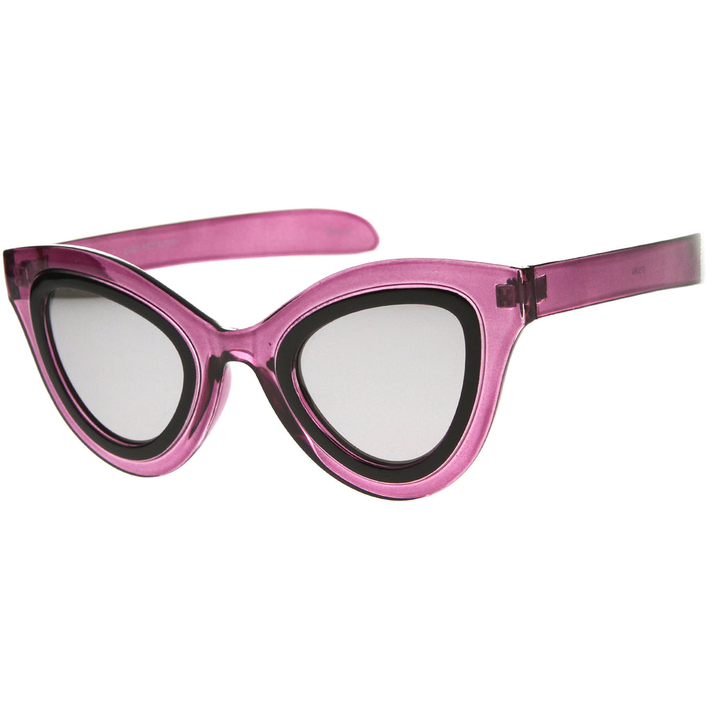 Pink-Black / Silver Mirror