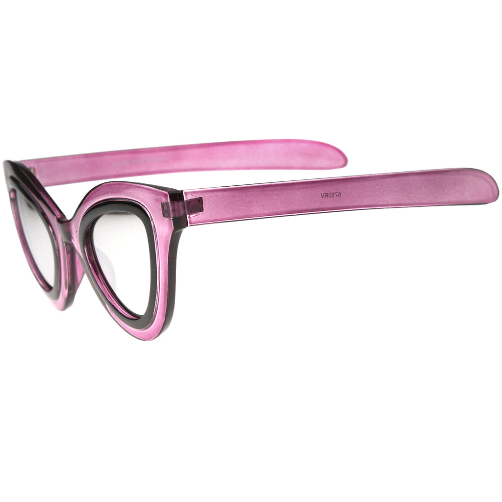 Pink-Black / Silver Mirror